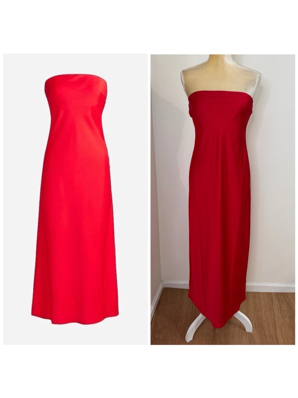 J Crew Collection scarlet strapless maxi dress size 6